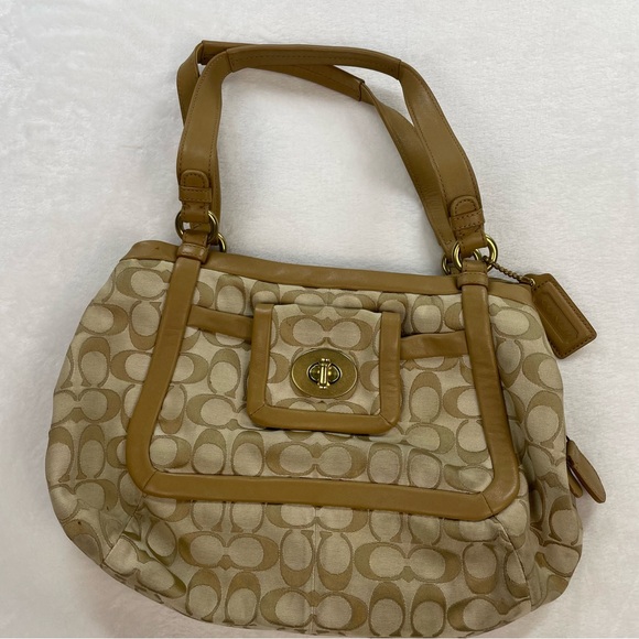 Coach Signature Cricket Satchel Handbag - Picture 1 of 7
